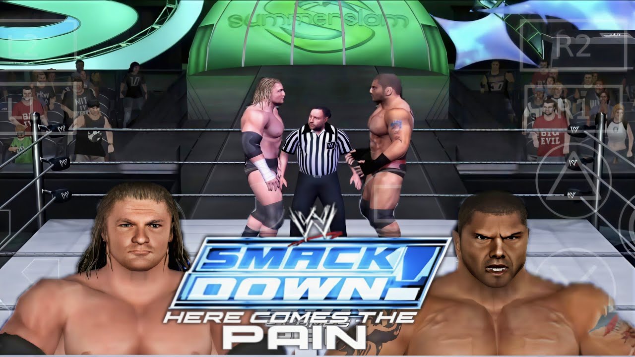 Triple h vs Batista / HCTP MOD / aethersx2 mobile gameplay 