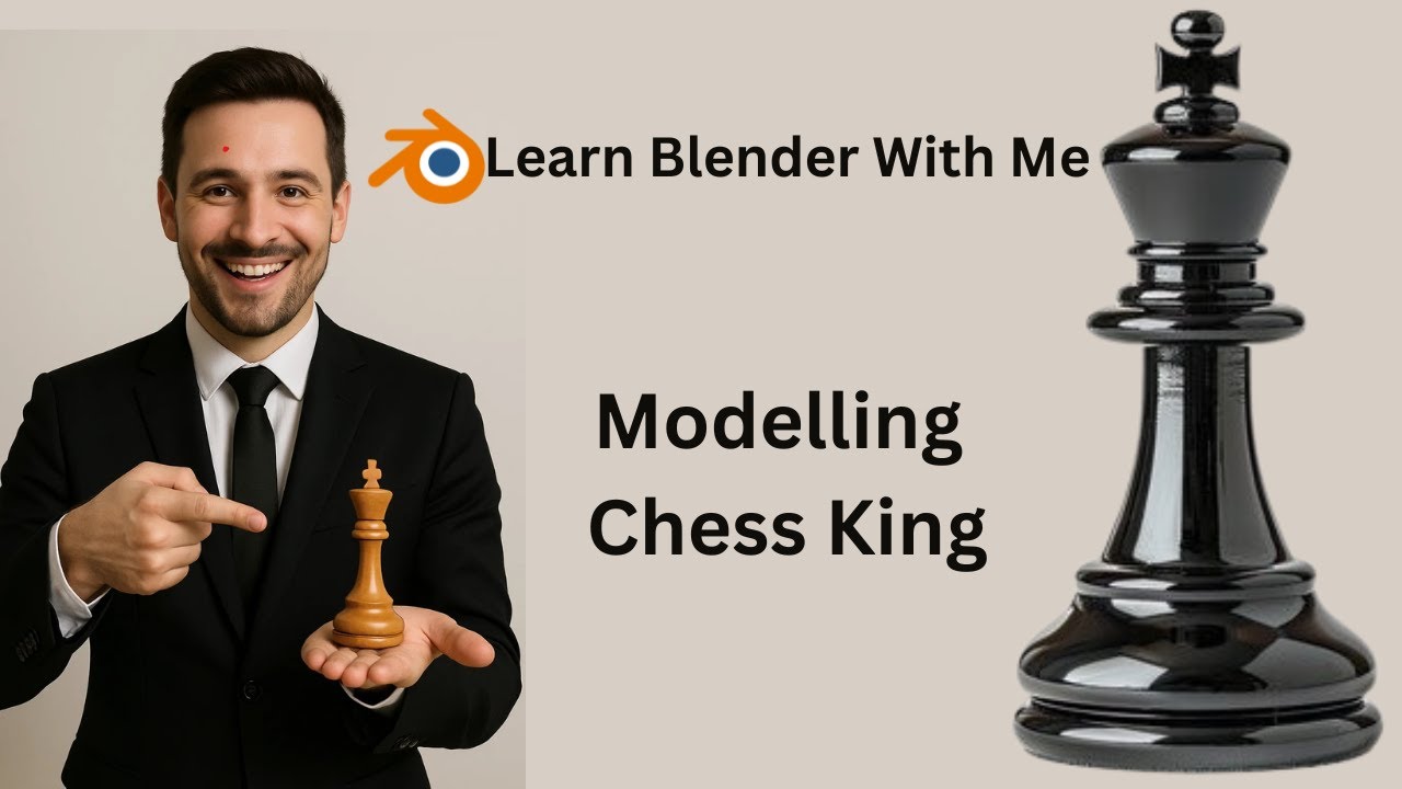 Modeling a Chess King in Blender | Beginner Friendly Tutorial