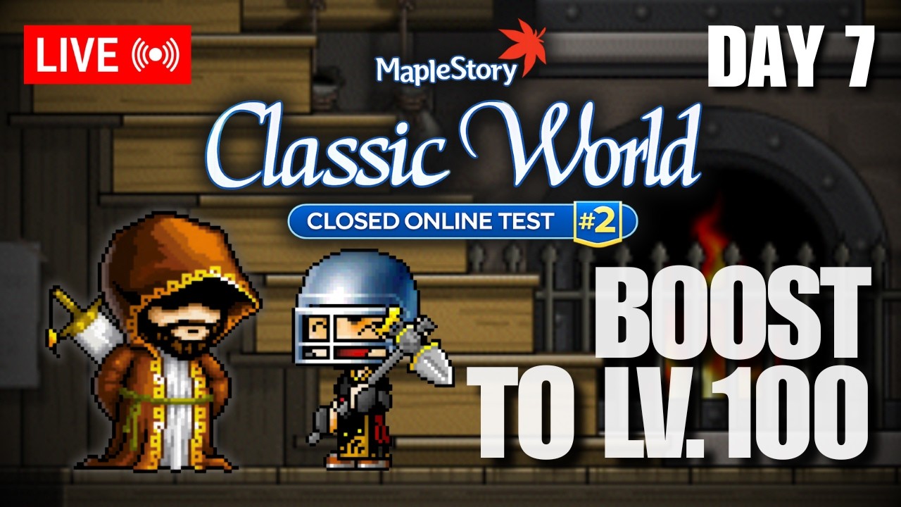 Testing Third Job! MapleStory Classic CLOSED TEST #2 LIVE Day 7