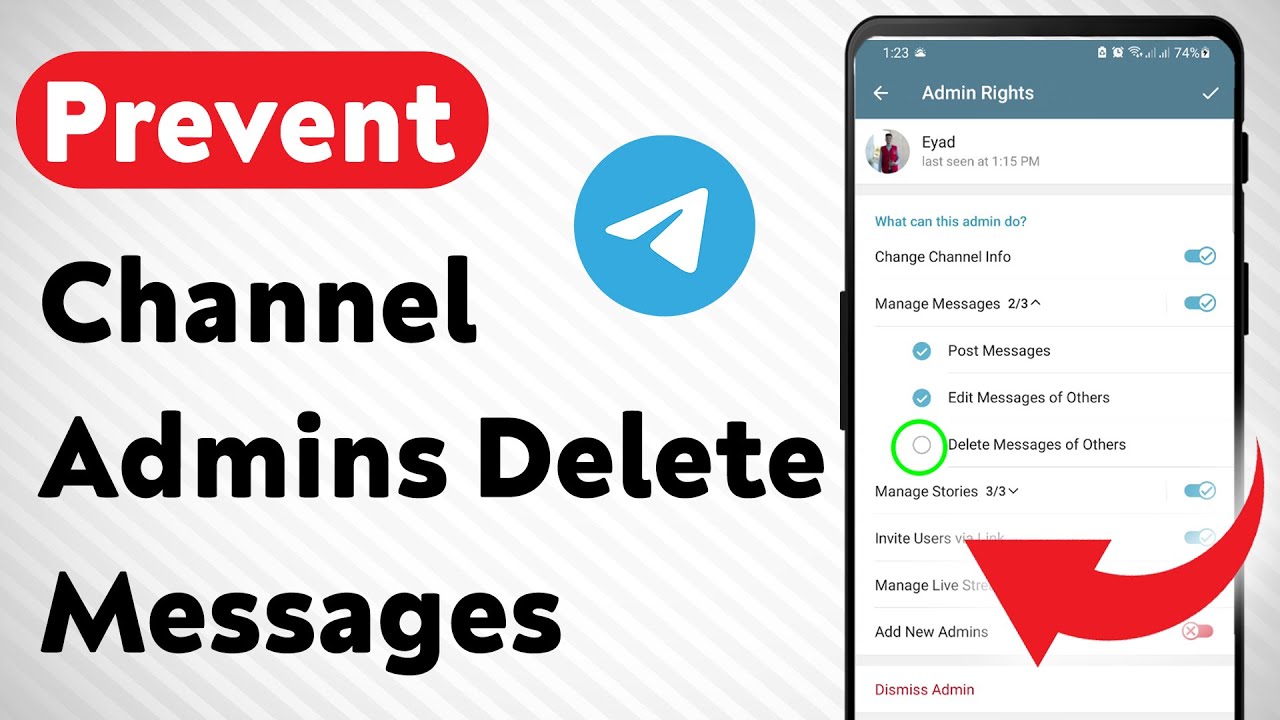 How To Prevent Channel Admins Delete Messages on Telegram (Updated)
