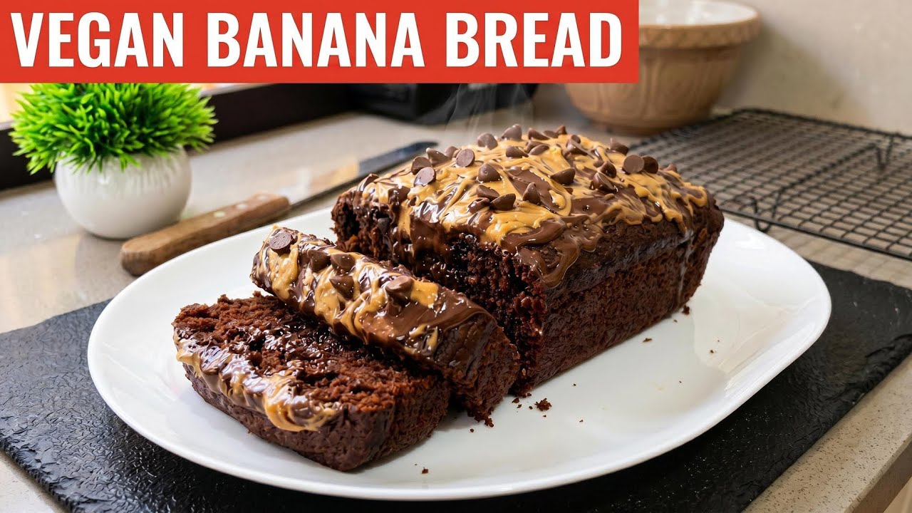 So Moist Chocolate Peanut Butter Banana Bread