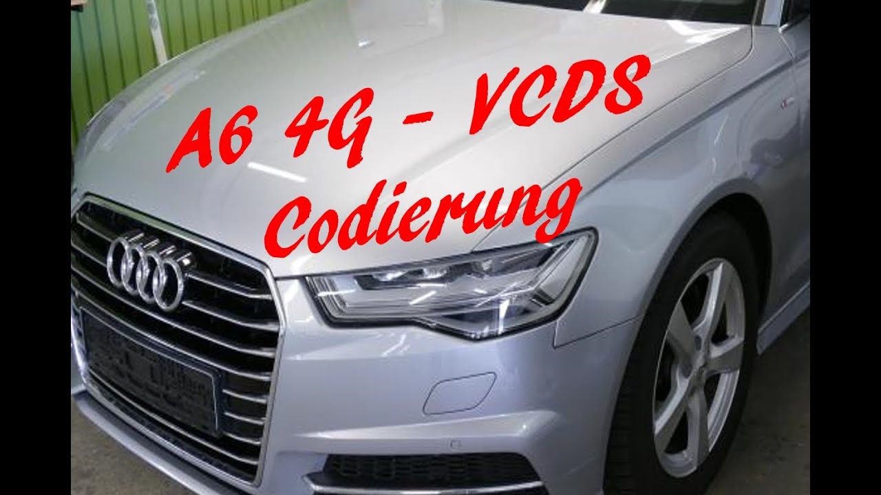 Audi A6  4G Ladedruck- und Öltemperaturanzeige ein-, Tränenwischen ausschalten VCDS Codierug