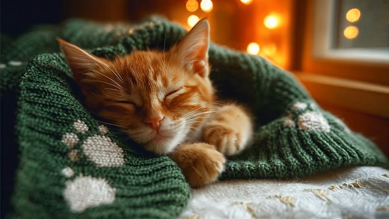 Relaxing Piano Music for Cats to Sleep | Soothing Calm Sounds for Feline Relaxation