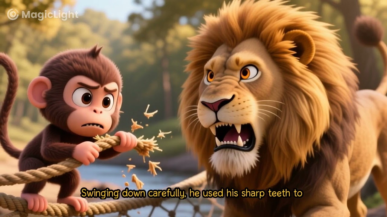 Monkey and Lion Story