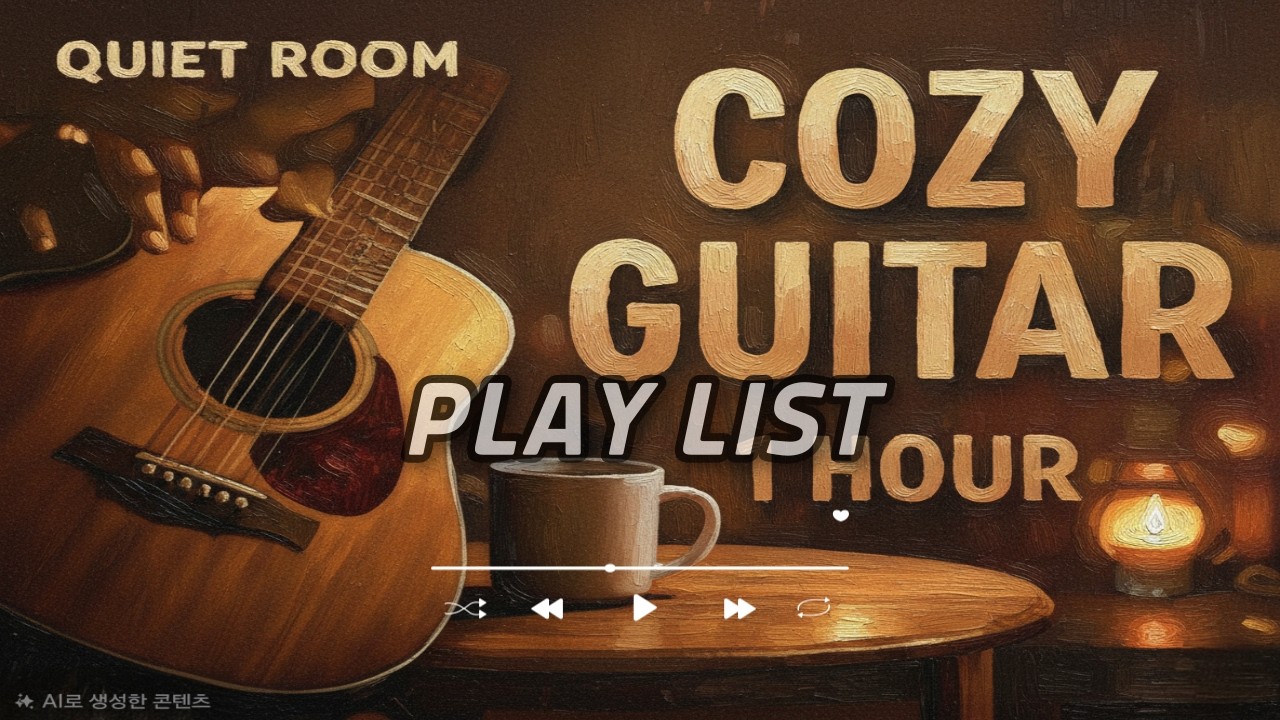 Quiet Room | Cozy Acoustic Guitar Background Music (1 Hour)/#study #rain #piano #backgroundmusic