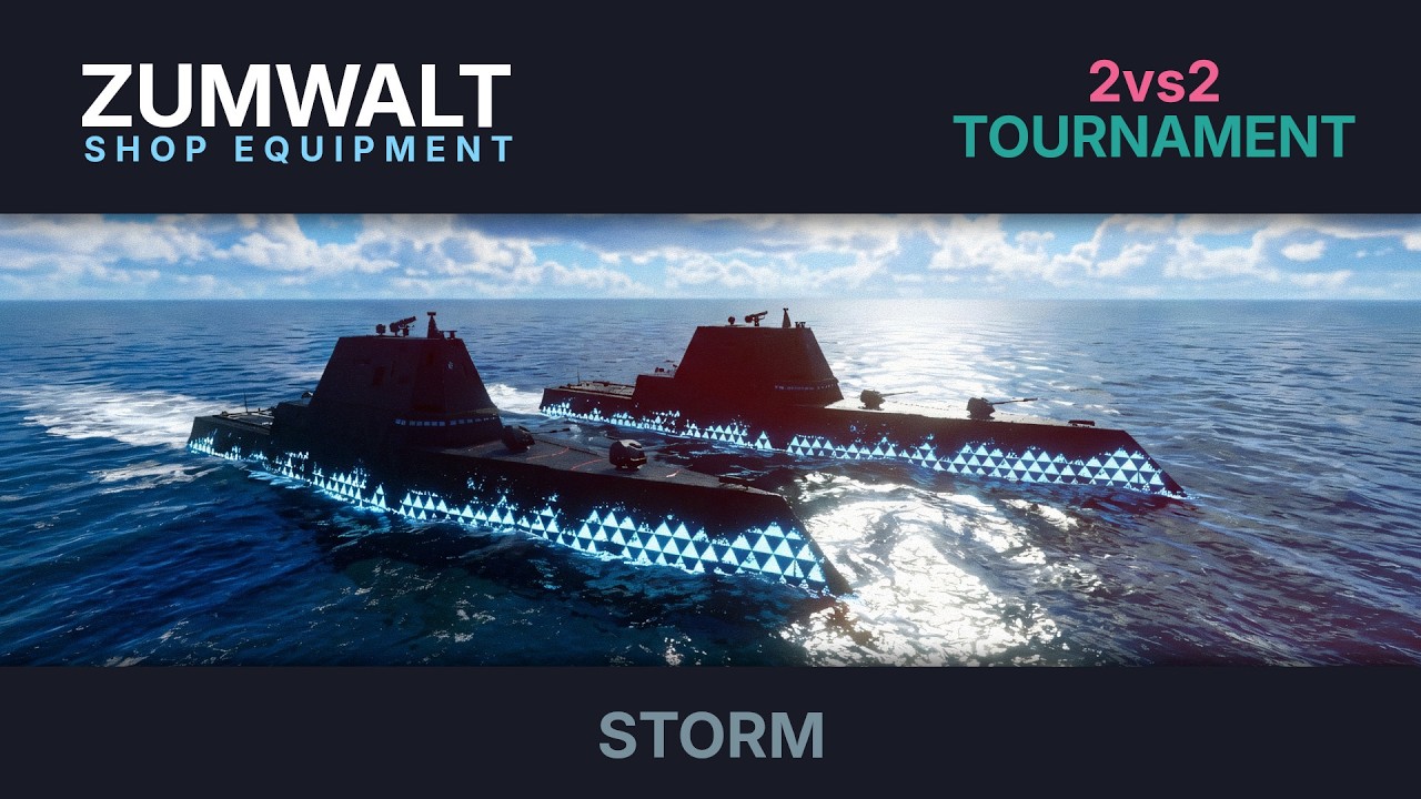 Zumwalt 2vs2. X51 works very good in this match. Modern Warships