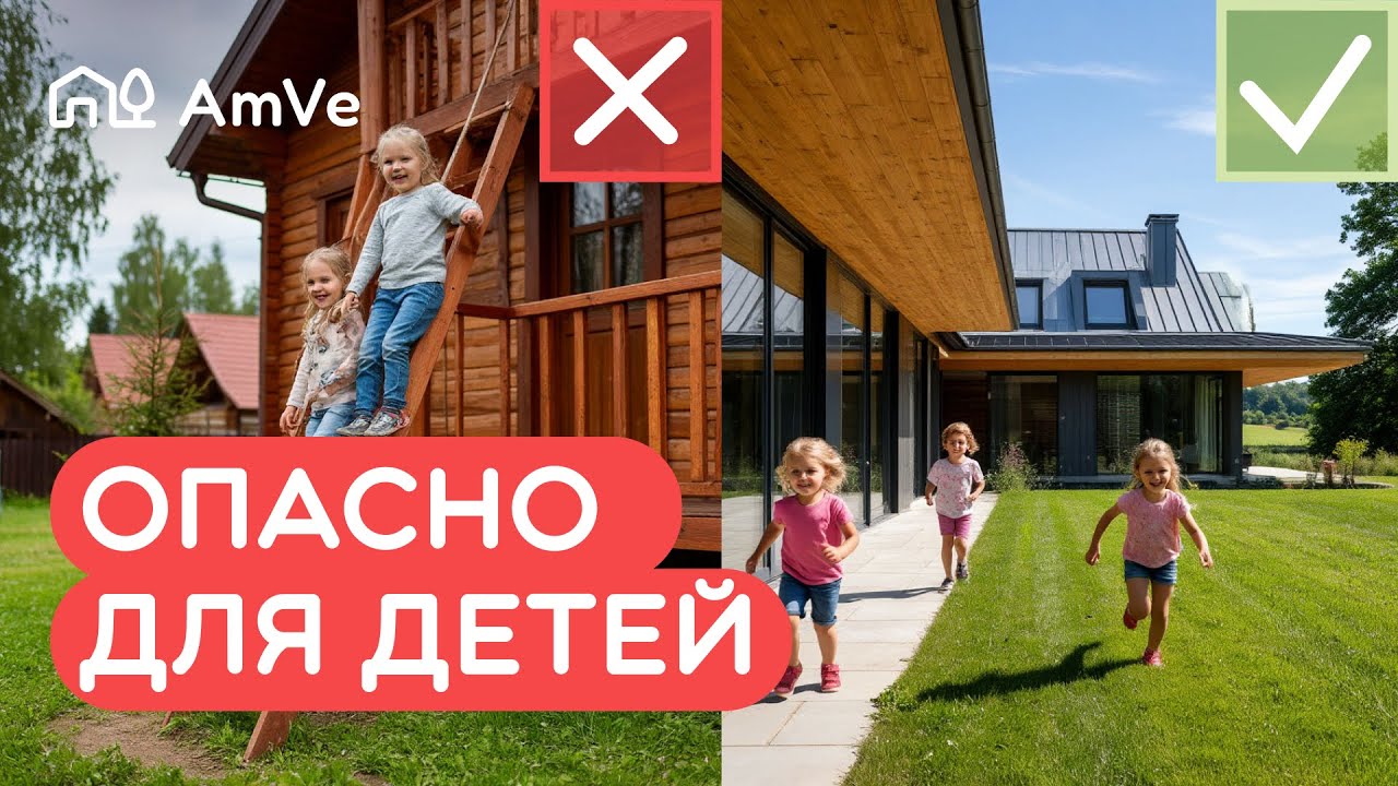 Безопасность детей в загородном доме: главные опасности участка и дома