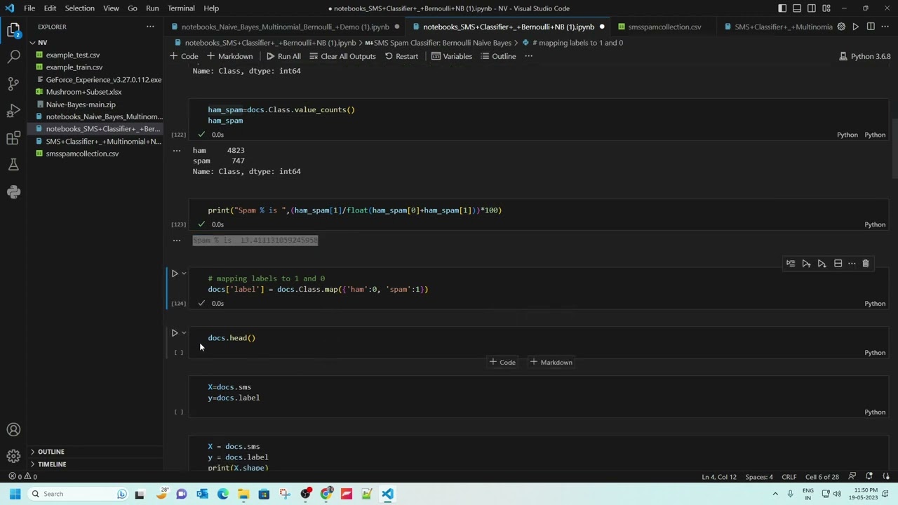 Training AI Model | Fake SMS Detection In Python