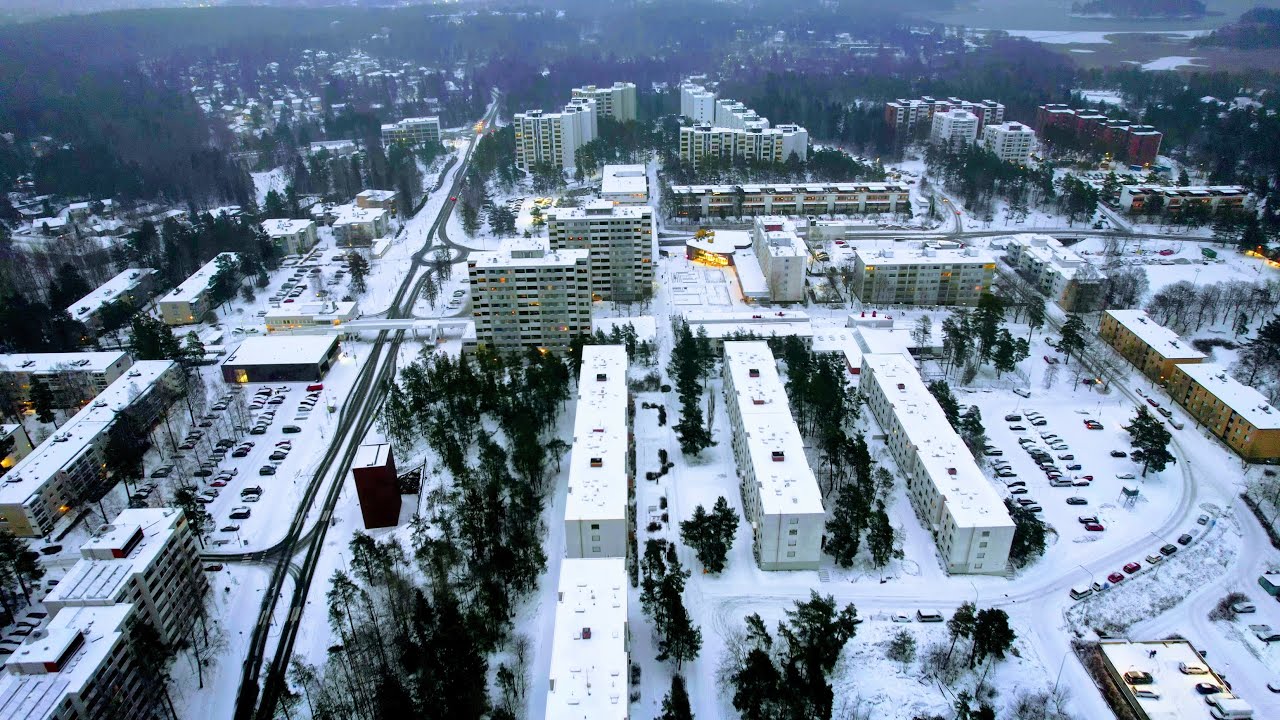 Espoo Soukka (and New Metro Station), December 2022