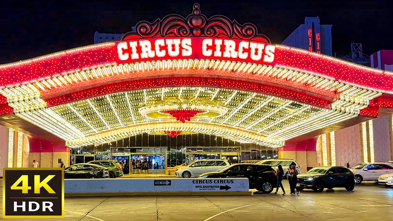 [4K HDR] Circus Circus Las Vegas Walking Tour | Summer 2024