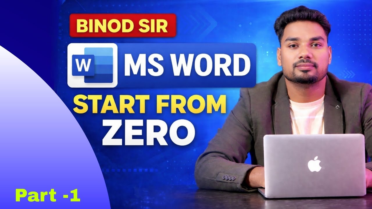 MS Word Full Course for Beginners | Start From Zero (Part 1) - Binod Sir @ Binod Sir l Forest Guard