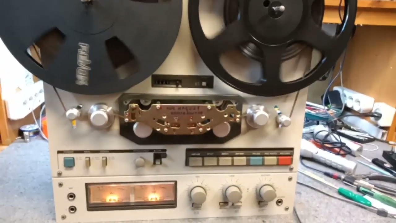 Teac X10  test mechaniki  i  odsłuch po naprawie (Kręcili  czym popadło i rozkalibrowali tor taśmy)