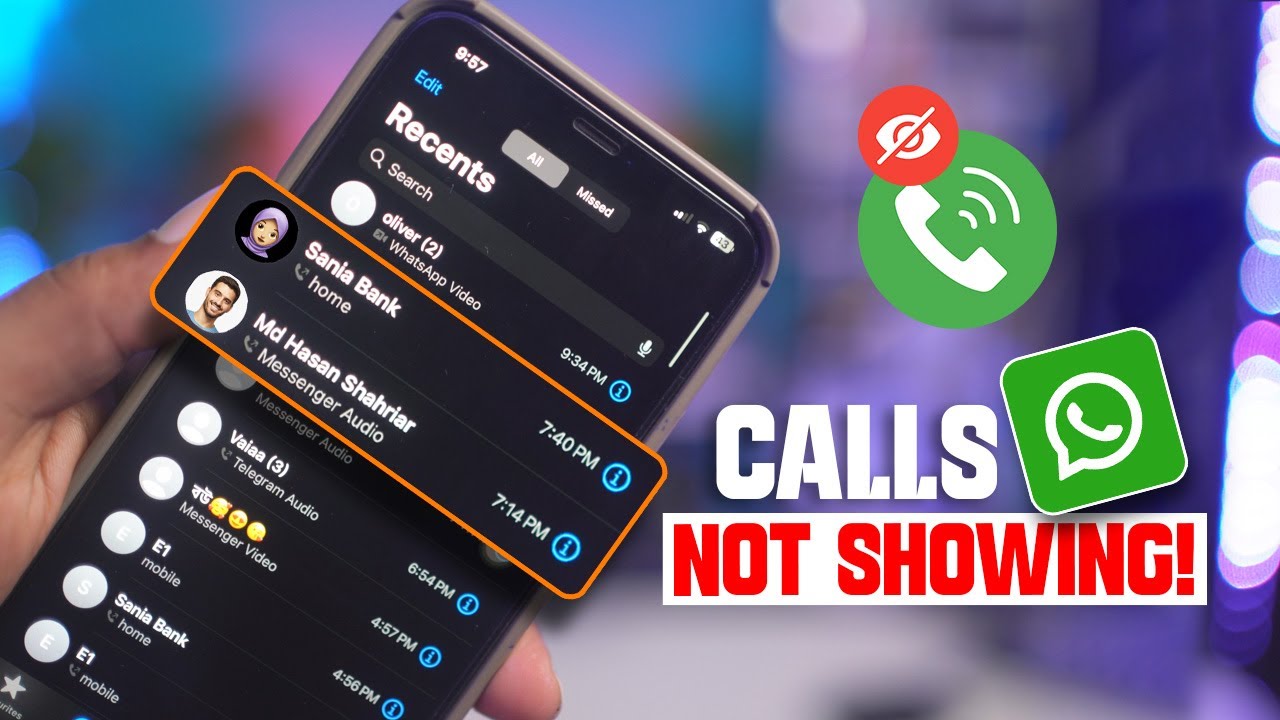 Как исправить отсутствие вызовов WhatsApp в списке недавних на iPhone | Исправление проблемы с ис...