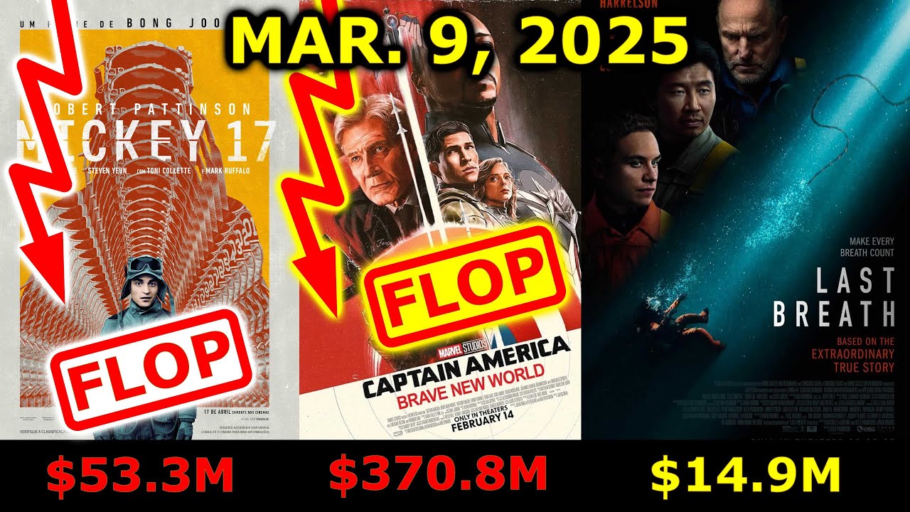 Box Office 3-9-25: "Mickey 17" #1, "Capt.  America: Brave New World" #2, "Last Breath" #3 (Ep. 571)