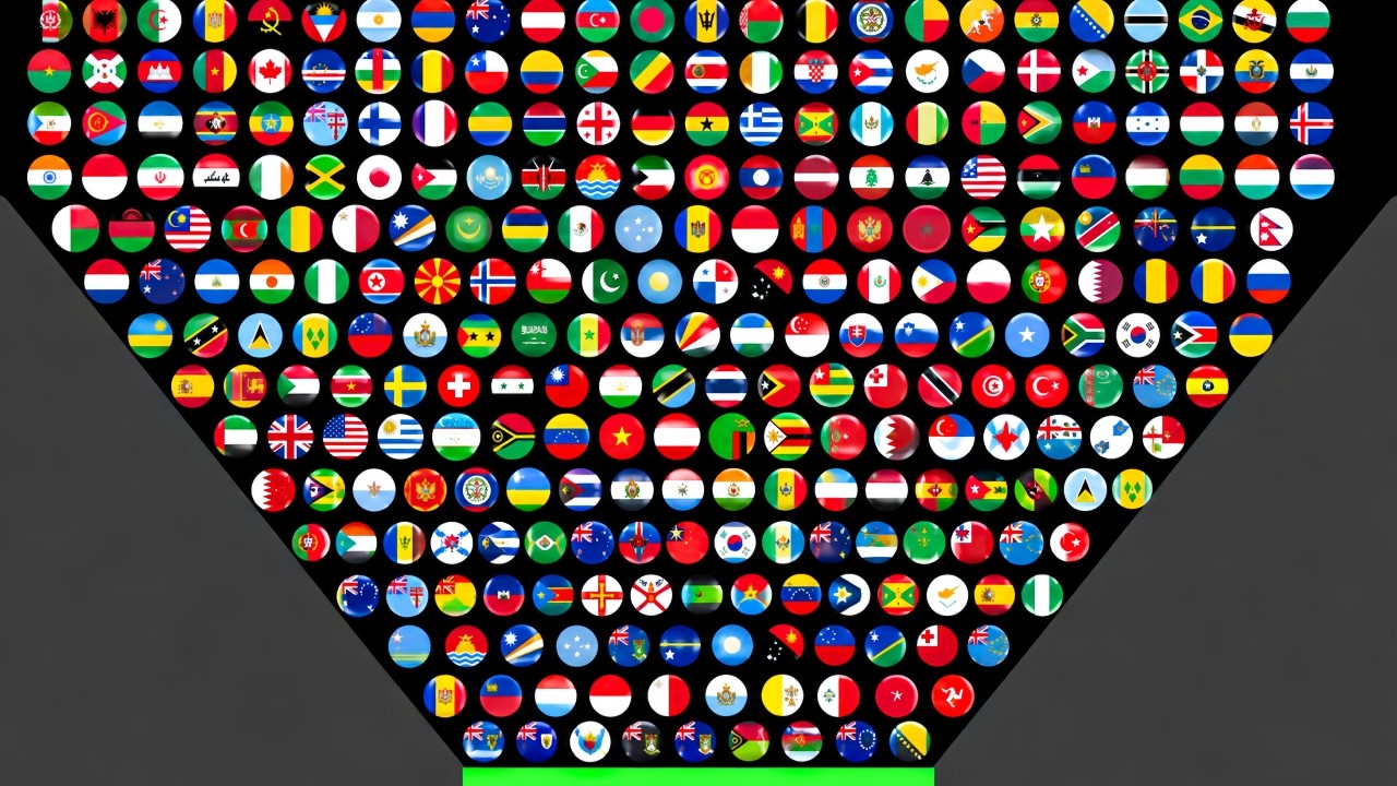 200 Countries Battle 🌍 | Ultimate Marble Race &ndash; Which Country Will Win?