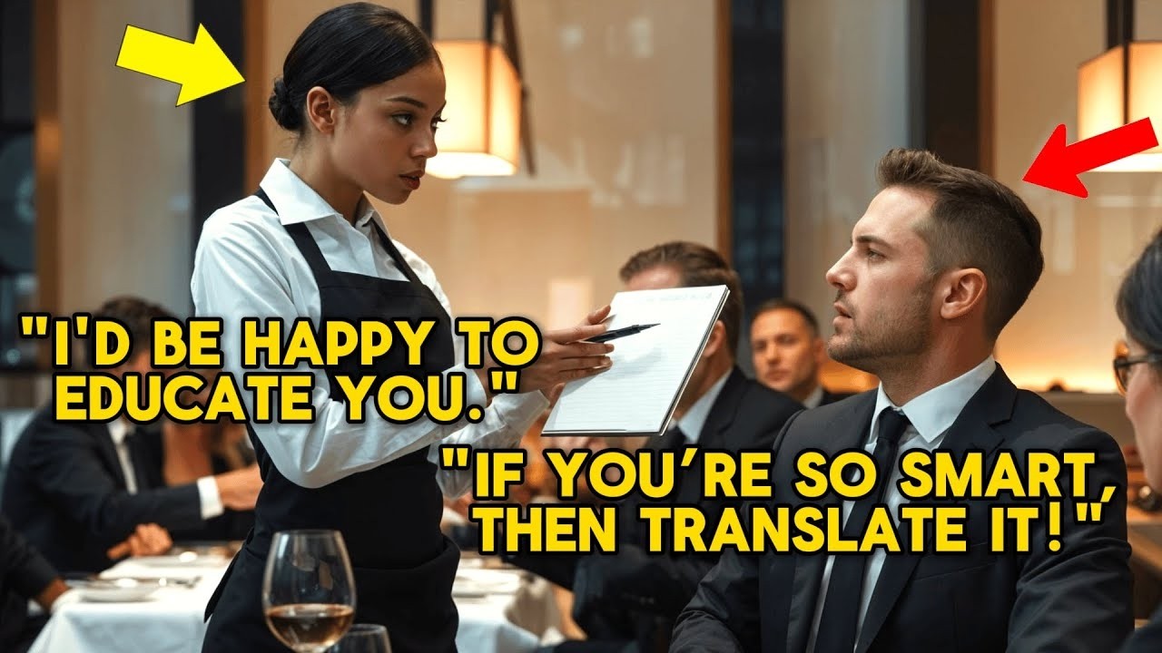 “If You’re So Smart, Then Translate It!”—CEO Laughs at Black Waitress, But She Leaves Him Speechless
