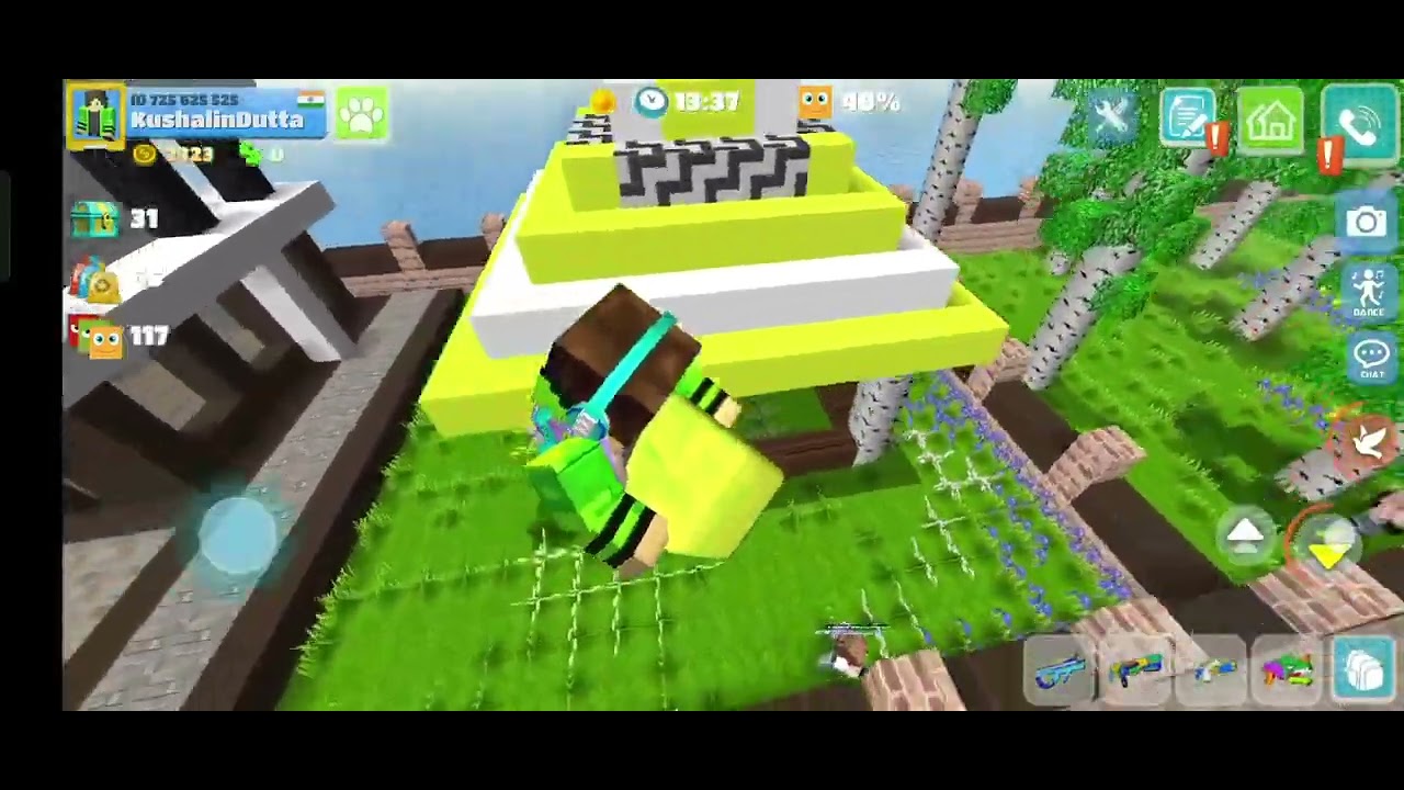 I made a house in party craft 😎😈🔥                    flying mode is very 🆒:)