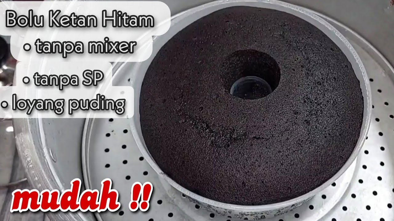 kamu harus coba !! bolu ketan hitam kukus tanpa mixer
