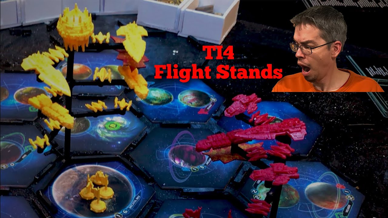 DIY custom TI4 flight stands | Twilight Imperium Fourth Edition Board Game
