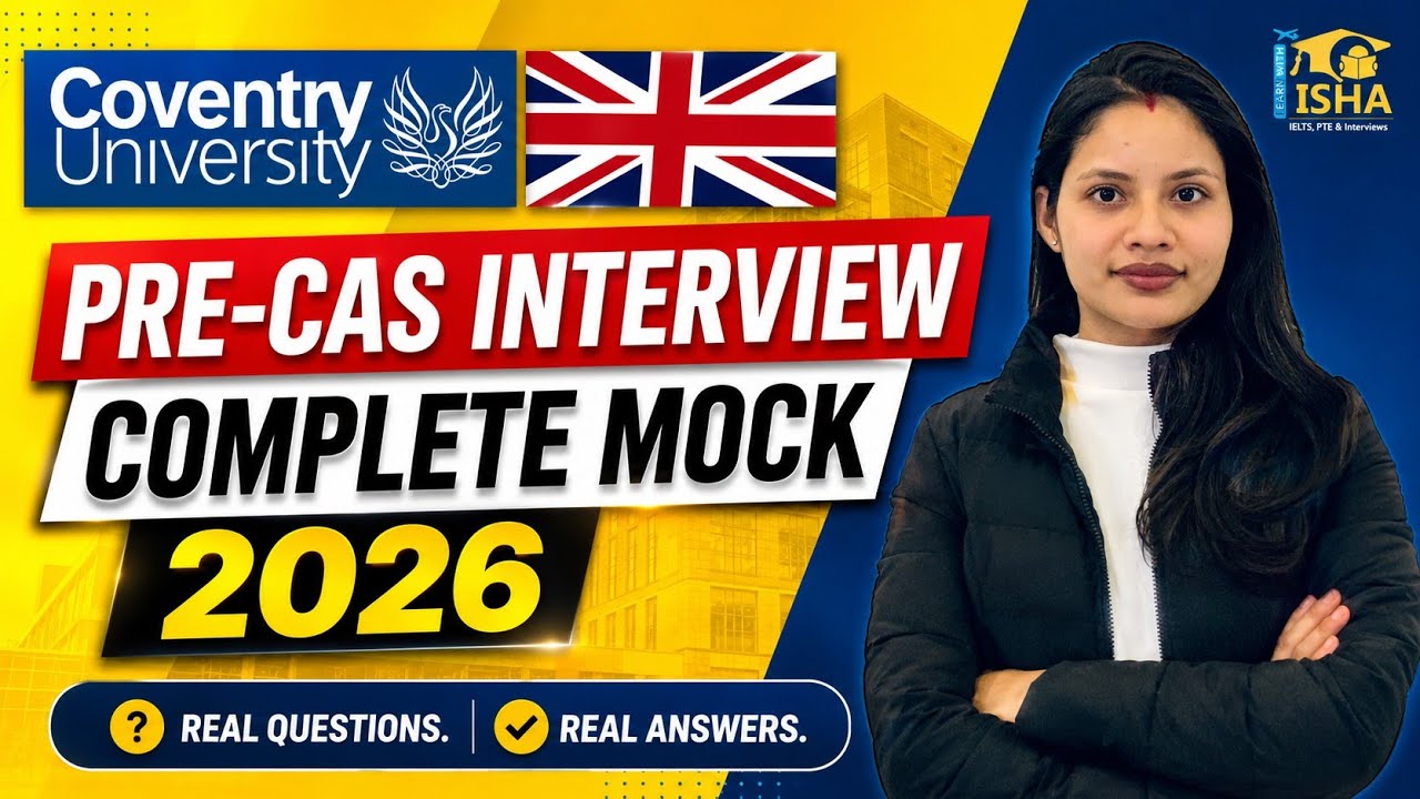 UK Pre CAS Interview 2025 | Real Questions & Answers | Coventry University | Learn with Isha