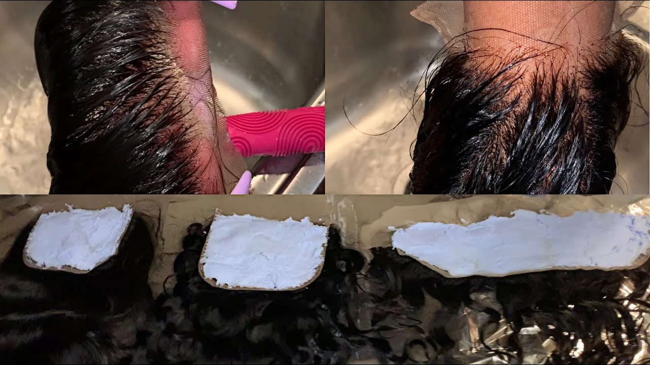 For Beginners How To Bleach Knots On Lace Closure/Frontal Quick & Easy