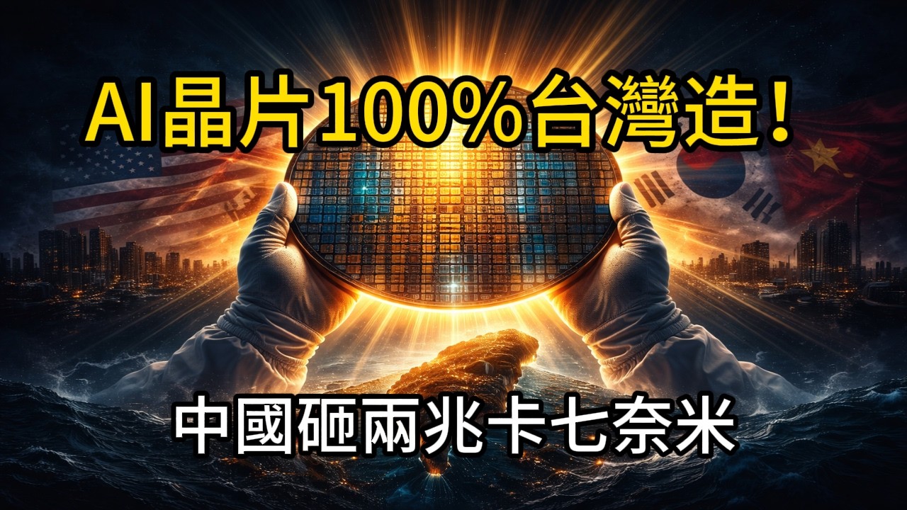 AI晶片100%台灣造！全球跪求台積電｜三星良率崩剩兩成客戶逃光｜中國砸兩兆卡七奈米｜搬工廠搬不走台灣的靈魂