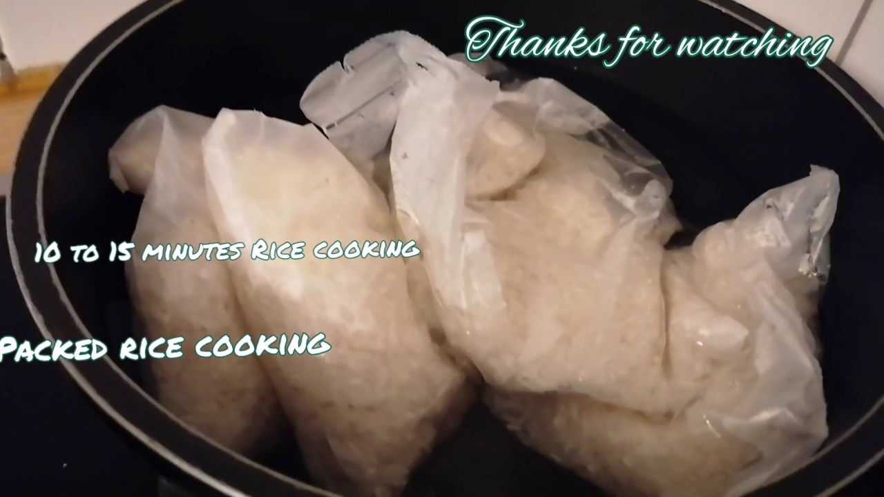How to cook packet rice || কিভাবে প্লাস্টিক ব্যাগ এ ভাত রান্না করবেন || packed rice cooking | rice