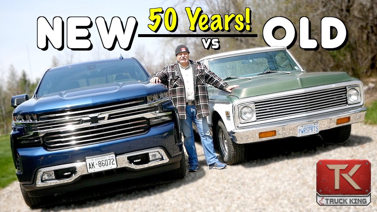 Old vs New: 1971 Chevy Pickup vs 2021 Chevy Silverado - See What's Changed in 50 Years!