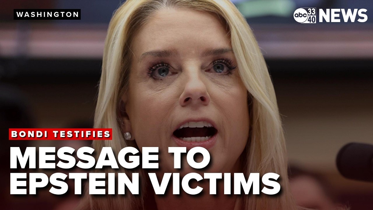PAM BONDI testifies on EPSTEIN FILES release and her message to VICTIMS