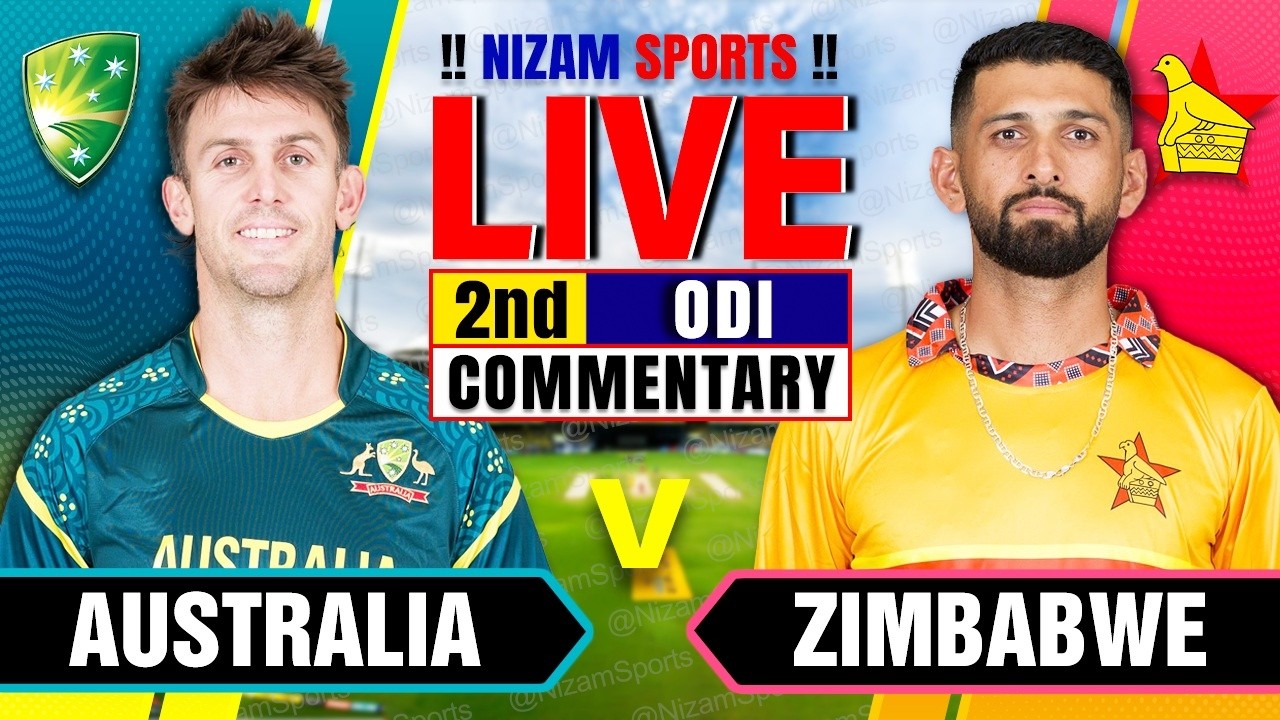 🔴Live: Australia vs Zimbabwe | 2nd ODI | Live Cricket Score & Commentary