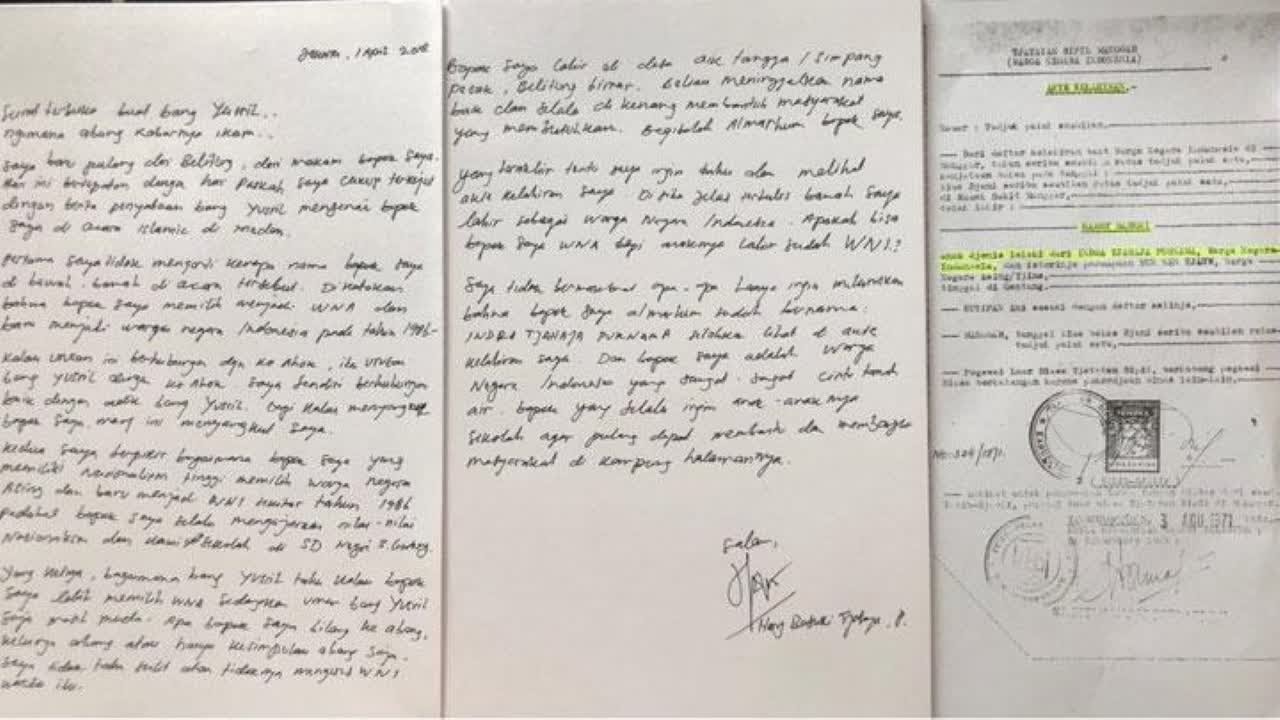 EKSKLUSIF: Surat Terbuka Adik Ahok untuk Yusril Ihza Mahendra