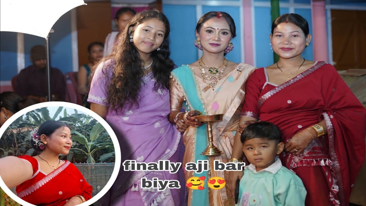 Finally biyar dinTu ahi pale 🥺😍🥺//Tuli bar biyar kisu muhurto🥰(gahori// vat khalu aji pura 🤤🤭) 