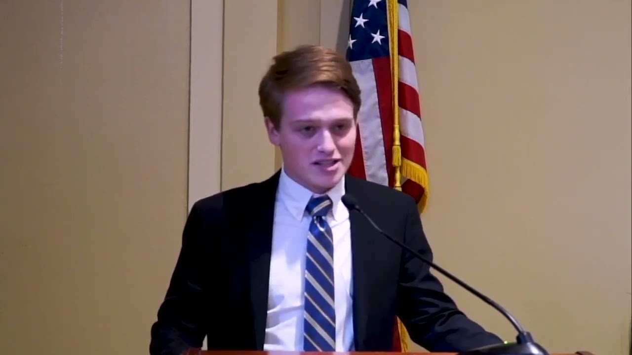 Jace Ward speaks at a Congressional Briefing