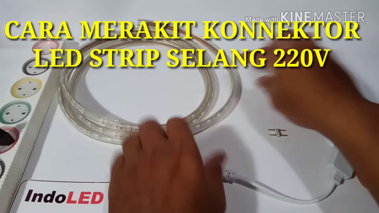 CARA PASANG KONNEKTOR LED STRIP SELANG 220V