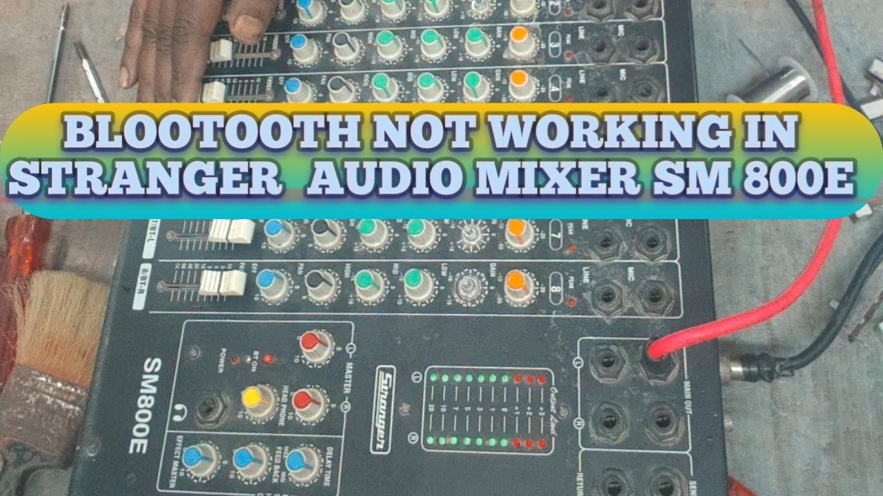 रिपेयर के लिए आया है ब्लूटूथ काम नहीं कर रहा है #मिक्सर #mixer #audiomixer #amplifier #mixerrepair 
