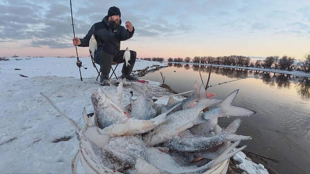 First Ice Fishing Trip of the Year! Huge Bucket of Trophy Fish in Astrakhan