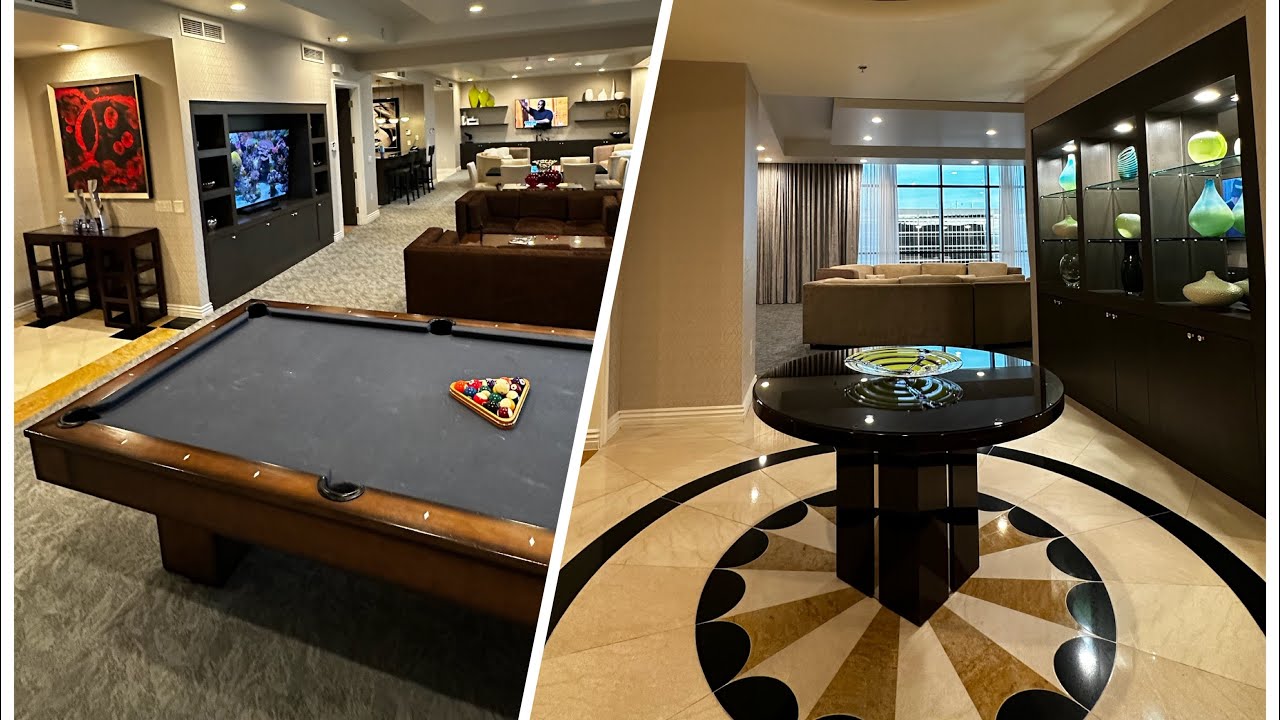 Luxor Hotel Casino BIGGEST ROOM Las Vegas 5,000SQFT 2 Bedroom Penthouse Suite RENOVATED