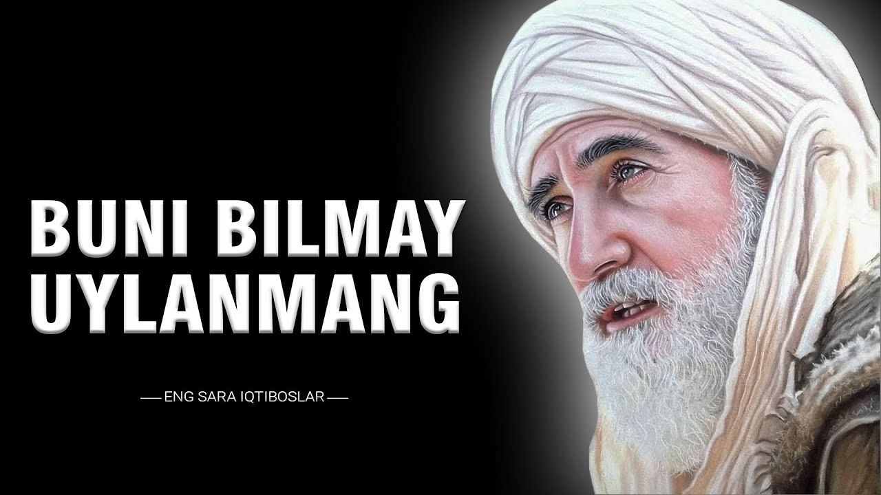 Nega buni oldin bilmaganman?  Har bir erkak ko'rishi muhim bo'lgan video. Afarizm va Iqtiboslar.
