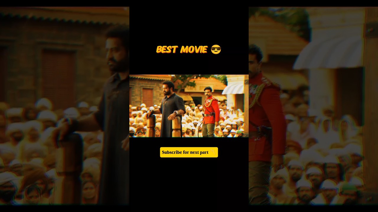 RRR Epic Action Scene | Ram vs Bheem Powerful Fight | RRR Movie Best Action #movieclips #shorts