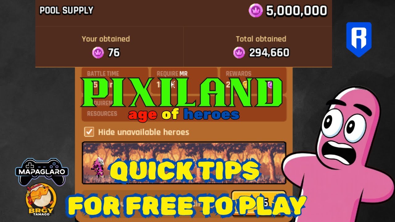 PIXILAND: Age Of Heroes FREE TO PLAY TIPS & IDEA!(TAGALOG)