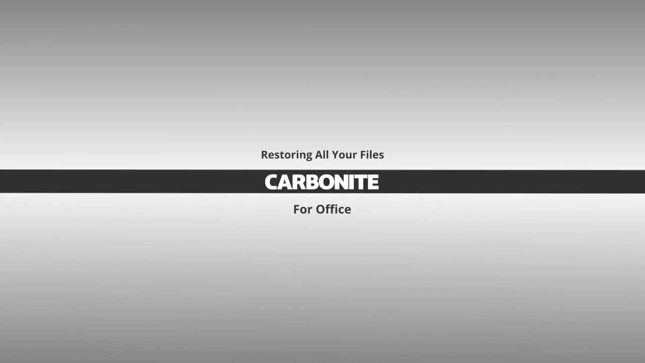 Restoring All Your Files - Carbonite Safe Backup Pro