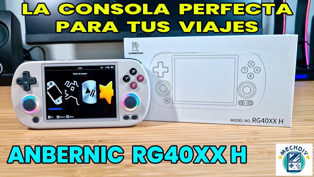 ¡LA CONSOLA PERFECTA PARA TUS VIAJES! ANBERNIC RG40XX H de @mechdiy