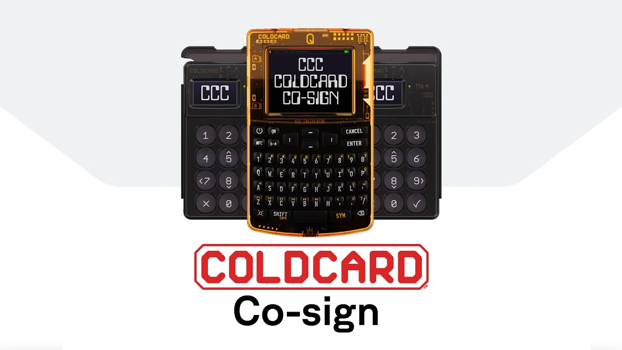 COLDCARD Co-Sign (CCC) - Automated Multisig with Spending Policies