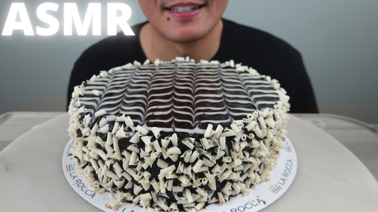 ASMR | Truffle Royale Triple Chocolate Mousse Cake | The Hangry Mole
