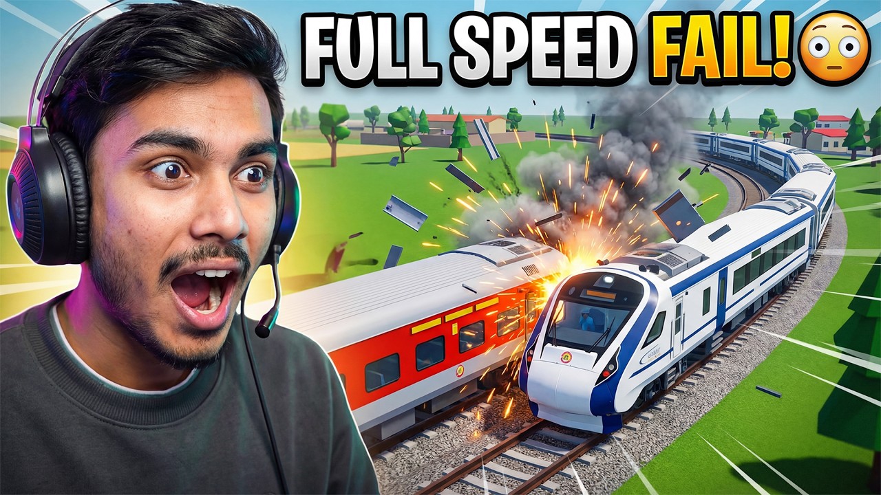 Full Speed Train Challenge Gone Wrong! 😳 | Epic Rails of India | Vande Bharat Game | Anand Plays