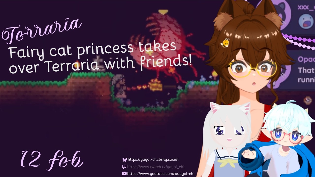 【Terraria】Fairy cat princess takes over Terraria with friends!