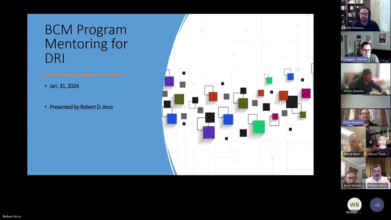 DRI Foundation - Veterans Outreach Program Webinar (Jan. 2024) with Robert Arco