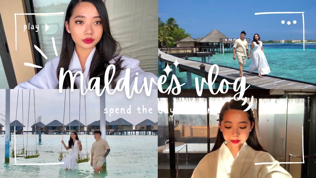 MALDIVES TRAVEL VLOG | skin + me skincare routine, couple photoshoot, snorkelling fail & more