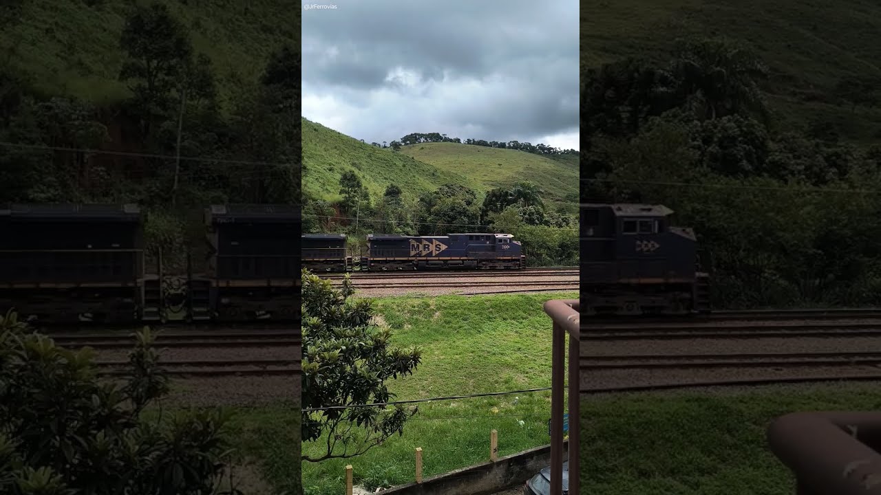 Trem NLE 0101 com dupla de locomotivas GE AC44i #3421-8 e #7398-1 com 136 vagões