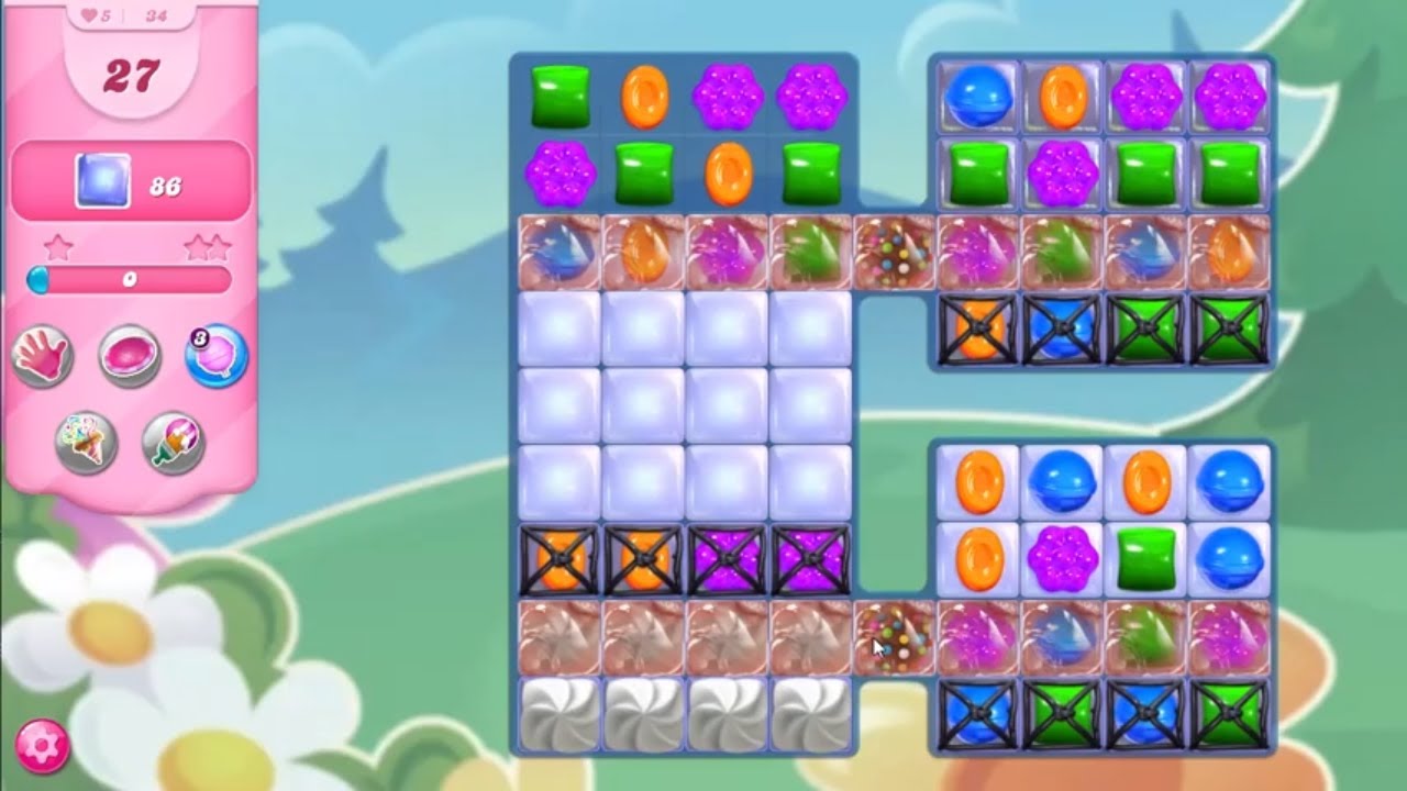 Candy Crush Saga LEVEL 34 NO BOOSTERS